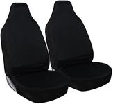 Shield Autocare 1+1HDSCBLK - BLACK HEAVY DUTY WATERPROOF SEAT COVERS (1 + 1)-EASY FIT SEAT PROTECTORS FOR CAR & VAN-EASY CLEAN CAR/VAN SEAT COVERS