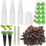 150P Grow Sponges for Hydroponics, Windspeed Grow Anything Seed Pod kit Include 50 Grow Sponges, 24 Grow Baskets, 24 Grow Domes, 50 Pod Labels, 2 Tweezers