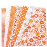 LABRIMP Flower Fabric Bundles 7pcs Quilting Fabric Diy Quilt Cloth Material Plain Fabric The Fabric Small Floral Cloth Group