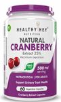 HealthyHey Nutrition Cranberry Extract - Urinary Tract Health - 60 Veg Capsules