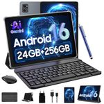 Tablet 10 Inch,Android 16 Tablet with Pen and Keyboard,with Gemini AI,24GB RAM 256GB ROM Expandable to 2TB, T606 Octa-Core Gaming Tablet,5000mAh with Fast Charge Tablette Android