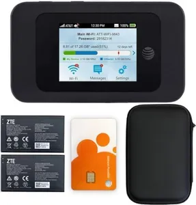 AT&T Wireless ZTE Velocity 2 MF985 Unlocked | 4G Mobile WiFi Hotspot | LTE Cat13 Speed Up to 600 Mbps | Usage Up to 12 Hours | Portable Travel Router | EVDO-Link Bundle Includes AT&T Sim Card