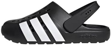 adidas Unisex Adilette 2.0 Clog Shoes, Core Black/Cloud White/Core Black, 8 UK