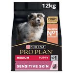 PRO PLAN® Medium Puppy Sensitive Skin Dry Dog Food with Salmon 12kg , Packaging May Vary