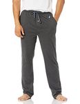 Nautica Men's Soft Knit Sleep Lounge Pant, Charcoal Heather, Medium