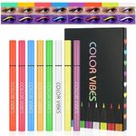 LOPHE Neon Liquid Eye Liner, 8 Colors Waterproof Smudgeproof Long Lasting Matte Eyeliner Set, Colorful Fluorescent Rainbow Eyeliner, Glow In UV Liner Pen, Eye Face Paint Makeup for Daily Halloween