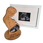 Heart's Sign Sonogram Picture Frame Bundle - Unique Gifts for Pregnant Women | Pregnant Mom Gifts Ultrasound Frame | Expecting Parents To Be Unique Gifts | Love at First Sight Sonogram Frame