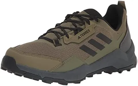 adidas Men's Terrex AX4 Hiking Sneaker, Focus Olive/Black/Grey, 9