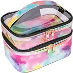 imerelez Double-layer Cosmetic Bag 