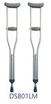 Dr.Safe Crutches, Durable Aluminum Crutches, lightweight, medium size, Height Adjustable Height 113-133 cm (44.5-52.4 inch) 1/Pair