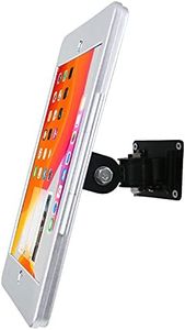 WeSTRUGGLE On Wall Mount Metal Bracket for iPad 10.2-Inch (9th,8th,7th Gen.),with Anti Theft Security Lock, Rotate Design,Multi Angle, Horizontal and Vertical Screen Swivel,(Silver)