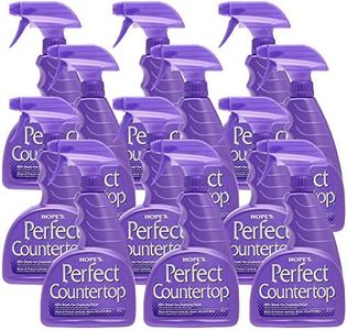 HOPE'S Perfect Countertop Cleaner and Polish 22-Ounce, Streak-Free Multi-Surface Cleaning Spray, Safe on Stone, Laminate, CORIAN, Granite, Quartz, Marble, Pack of 12