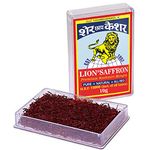 LION BRAND SAFFRON,10g, Original Mongra Kashmiri Saffron/Kesar (A++ Grade) for Pregnant Women, Skin, Face, Food and Puja (Pack of 1, 10gm/10gram)