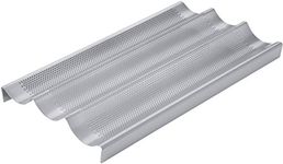 Chicago Metallic - Baguette Pan, Perforated Nonstick Aluminum Baguette Pan for Baking