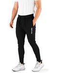 hiker's way Men's Regular Fit Track Pants (HW-103BlackXB_Black_M)