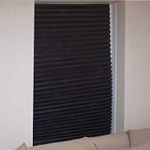 Blinds in a Box set of 3 black blinds. Instant Blackout Blinds that require no fixings