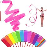 Niceup 12Pcs Ribbon Dance Wands Rai