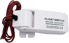 MAKERELE Bilge Pump Float Switch for Boats 12V 24V 32V Automatic Boat Bilge Float Switch for Boat Bilge Pump for Boats White