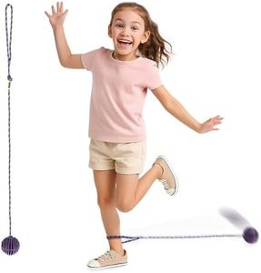 Just Jump It Original Retro Ankle Skipper Skip Ball Jumping and Skipping Toy for Exercise and Agility for Ages 4 and Up - Purple
