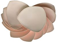 Fypxd 6 Pairs Bra pad Insert For sports bra or Bikini Tops 5X5 inch（Beige, (Beige), A/B/C Cup