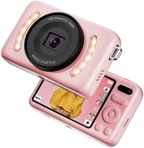Digital Cameras,64MP Digital Camera with 64GB Storage,16X Zoom,2.8" Real HD Screen,Anti Shake,Easy to use Pocket Digital Camera for Kids and Gen Z