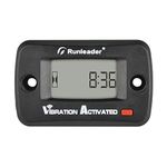 Runleader Digital Wireless Hour Meter, Vibration Activated, Maintenance Reminder, Resettable Job Timer, User Lock shutdown, Use for Generator Marine ATV Lawn Mower Motor and Equipment That vibrate