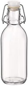 Bormioli Rocco Emilia Glass Bottle 12-Pieces Set, 500 ml Capacity