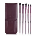 MSQ Eye Brush Set 5pcs Eyeshadow Set Eyebrow Brush Makeup Brushes Eyeliner Brush for Eyeshadow, Eyebrow, Eyeliner, Blending, Concealer, Best for Gifts