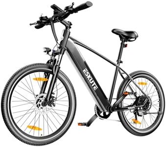 ESKUTE Netuno Plus 2024 Electric Bike, 27.5 Inch Electric Mountain Bike, 250W Brushless Motor, 36V 14.5Ah Removable Battery, Up To 60 Miles, Torque Sensor, Electric Bicycle For Adults Men Women