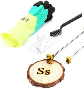 1" Letter S Branding Irons, Steak Branding Irons Personalized for Hats Wood (Alphabet S and s)