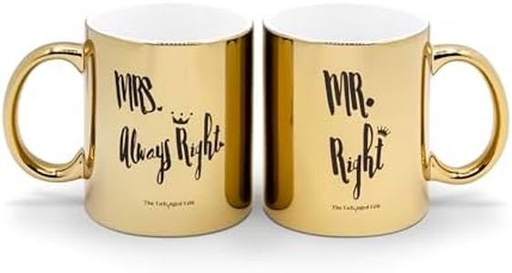 The Unhinged Edit - Mr Right & Mrs Always Right Mug Set - Perfect Wedding, Anniversary & Engagement Couples Gift