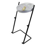 Panyard Jumbie Jam W1158 Steel Drum Z-Stand Silver G Diatonic,JJ1158-GY