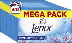 Lenor Tumble Dryer Sheets, 408 Sheets (34 x 12), Spring Awakening, Long lasting Freshness When Tumble Drying