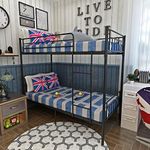 WEIBO Single Bunk Beds, 2 x 3FT Met