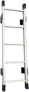 BIGalleons Basement Ladder 5 Rung, 54in H Aluminum Window Well Ladder, Fire Escape Ladder in Humid Environments with Load Capacity up to 500lbs Egress Ladder, Escape Ladder or Bunk Bed Ladder