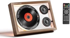 Portable CD Players for Home, Retro Photo Frame Music Player, 5.4 Bluetooth Speaker FM Radio, Retro CD Player with Speakers Light, Desktop Wall CD Player Portable Speaker Built-in Mic Remote Control