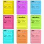 9 Pieces While You Were out Pads 4 x 5 Inches Assorted Colors Sticky Notes Adhesive Message Pads Urgent Notes for Work Call, Office Supplies, 50 Sheets/Pad (Fluorescent Colors)