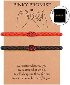 MANVEN Pulseras Para Parejas Pulsera Hilo Rojo del Destino Regalos Aniversario Pareja Para el Novio Novia