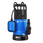 FOTING 1000W Portable Submersible Water Pump for Dirty/Clean Water, Max Flow 17600 L/H Electric Sump Pump with Float Switch, Water Pump for Garden Pond, Pools, Ditches