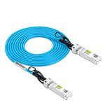 [Blue Color] 10G SFP+ DAC Cable - 10GBASE-CU Passive Direct Attach Copper Twinax SFP Cable for Juniper QFX-SFP-DAC-3M/ EX-SFP-10GE-DAC-3M, 3m