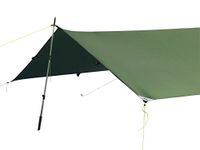 LiteOutdoors Silnylon Tarp - 14.3 Oz. - Ultralight Backpacking Tarp or Hammock Shelter (Green, 10' x 10')