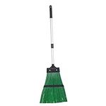 JVL Outdoor Garden Hard Bristled Broom Brush Rake with Extendable Handle