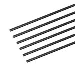 MECCANIXITY Carbon Fiber Rod, 4mm x 100mm for RC Plane DIY Tool Wing Tube Quadcopter Arm, Pack of 6