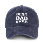 NOEMIN Fathers Day Birthday Gifts for Dad Papa from Daughter Son Best Dad Ever Cap Trucker Hat Navy