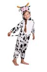 Kids Animal Costume for Boys Girls Unisex Fancy Dress Party Outfit Cosplay (Cow, S (for Kids 80-90 cm Cm Tall))