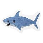 QTQHOME Cartoon Shark Shaped Bathroom Rugs,Absorbent Non-Slip Bath Rugs,Comfort Washable Shower Rug,Kitchen Sink Bedroom Floor Mat Carpet Area Rugs(60x90cm(23.6"x35.4"), Blue)