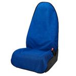 Leader Accessories Waterproof One Towel Seat Cover for Car Truck Front Seat Deep Blue Machine Washable - After The Gym, Runs, Swimming