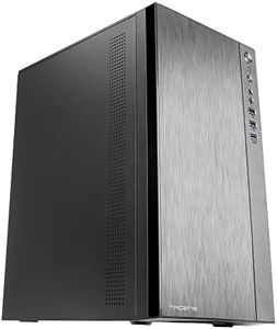 Tacens Anima ACX, Caja Mini Torre Micro ATX, Frontal Aluminio Pulido, Ventilador 12cm, USB 3.0, Negro