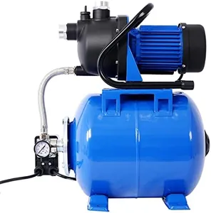 Shallow Well Pump, 1.6HP Shallow Well Pump With Pressure Tank, Water Booster Jet Pump,Garden Water Pump, Irrigation Pump,Automatic Water Booster Pump For Home Garden Lawn Farm