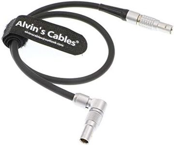 Alvin’s Cables Power Cable for Nucleus M from Z CAM E2 Flagship S6 F6 F8 Camera Rotatable 2 Pin Male Right Angle to Nucleus M 7 Pin Power Cord